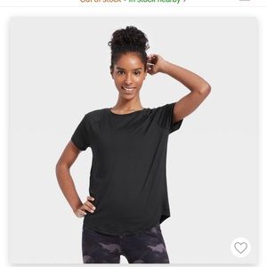 Set of 2 All In T-shirts - black / gray sz S short sleeve